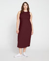 Cai High Neck Tank Dress - Black Cherry | Plus Size & Straight Size Women's Fashion | Universal Standard