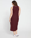 Cai High Neck Tank Dress - Black Cherry | Plus Size & Straight Size Women's Fashion | Universal Standard