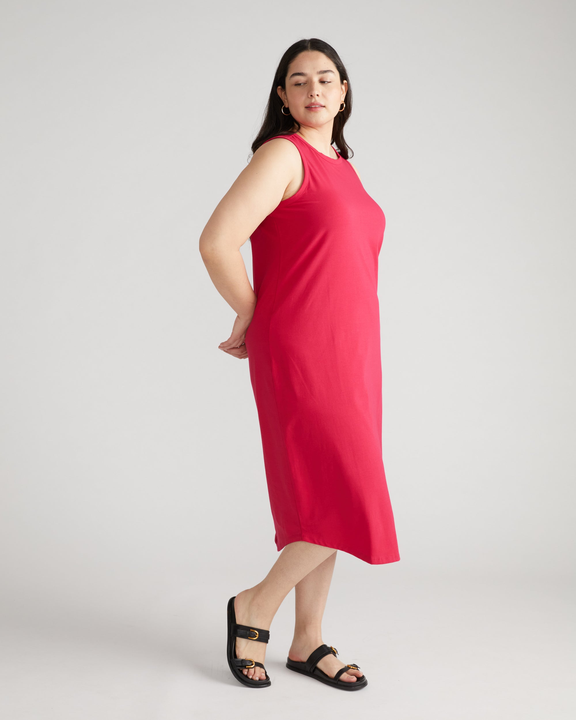 high neck tank dress Cai High Neck Tank Dress