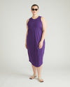 Cai High Neck Tank Dress - Deep Purple