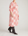 Cooling Stretch Cupro Savannah Dress - Red Plaid Print