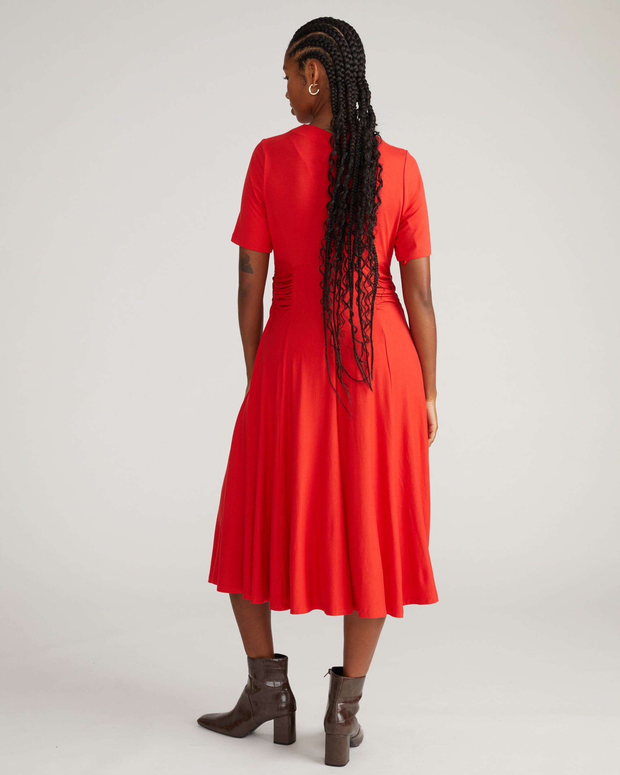 plus size throwback jersey dress Unique Vintage Plus Size Black & Pink Strawberry Lamar Swing Dress 4X/28W-30W