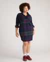 Maine Stretch Flannel Shirtdress - Bedford Plaid