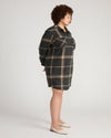 Maine Stretch Flannel Shirtdress - Mushroom Cap Plaid