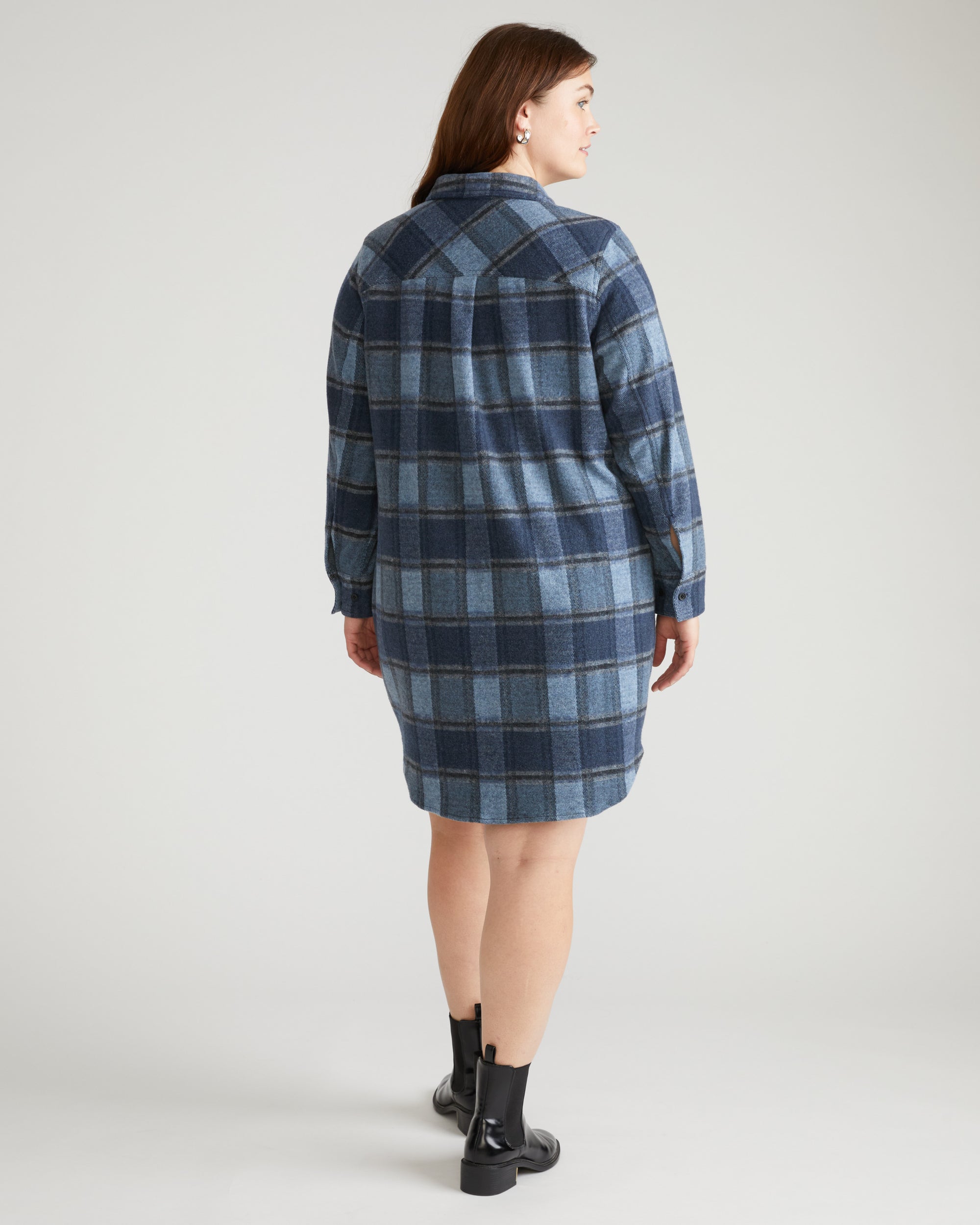 womens flannel shirt dress Maine Stretch Flannel Shirtdress