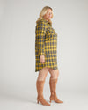 Maine Stretch Flannel Shirtdress - Chamomile Yellow Plaid