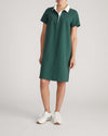 Varsity French Terry Polo Dress - Forest Green/White | Plus Size & Straight Size Women's Fashion | Universal Standard