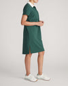 Varsity French Terry Polo Dress - Forest Green/White | Plus Size & Straight Size Women's Fashion | Universal Standard