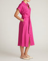 Sandy Stretch Linen Shirtdress - Hyper Pink | Plus Size & Straight Size Women's Fashion | Universal Standard