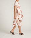 Sandy Stretch Linen Blend Shirtdress - Wild Flower Bouquet Print on Stripes | Plus Size & Straight Size Women's Fashion | Universal Standard