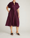 Sandy Stretch Linen Shirtdress - Acai | Plus Size & Straight Size Women's Fashion | Universal Standard