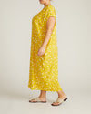 Cabana Linen Kaftan - Yellow Confetti Print | Plus Size & Straight Size Women's Fashion | Universal Standard
