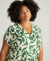 Cabana Linen Kaftan - Hedge Maze Print