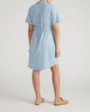 Perfect Tencel Chambray Short Sleeve Shirtdress - Morning Blue | Plus Size & Straight Size Women's Fashion | Universal Standard