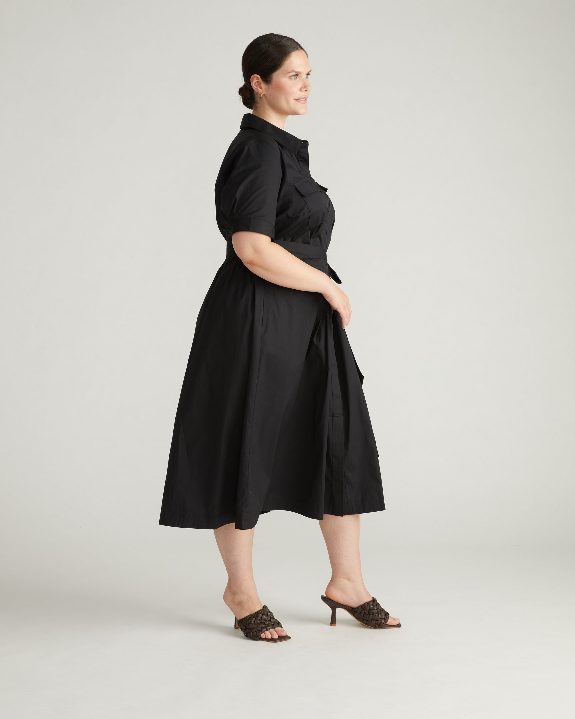City Poplin Shirtdress - Black Universal Standard City Poplin Shirtdress - Black Universal Standard