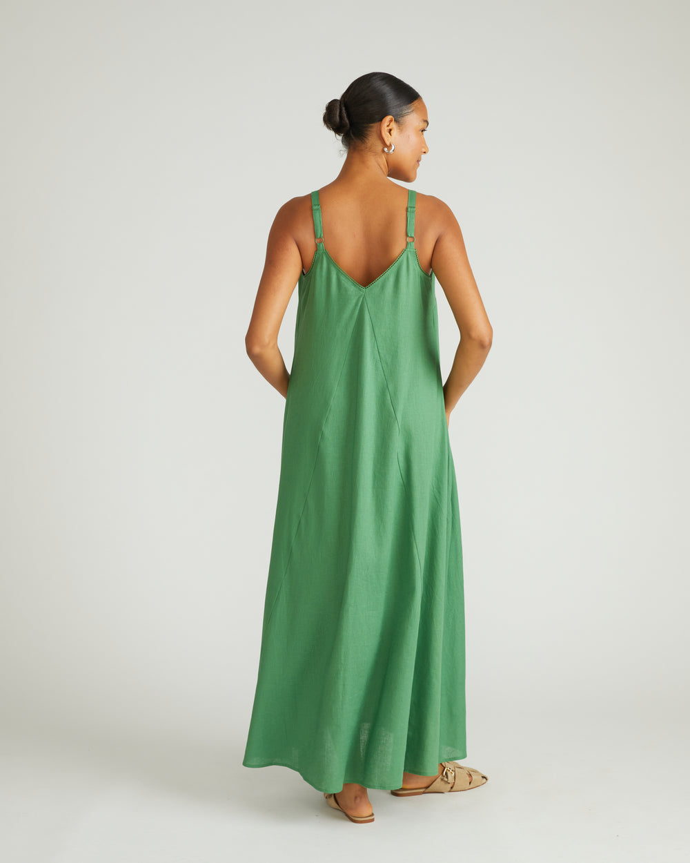 Kite Linen Dress - Clover