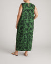 Claremont Liquid Jersey Sheath Dress - Green Sgrafitto Print | Plus Size & Straight Size Women's Fashion | Universal Standard