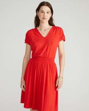 Minetta Liquid Jersey Dress - Lipstick