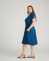 Minetta Liquid Jersey Dress - Deep Teal