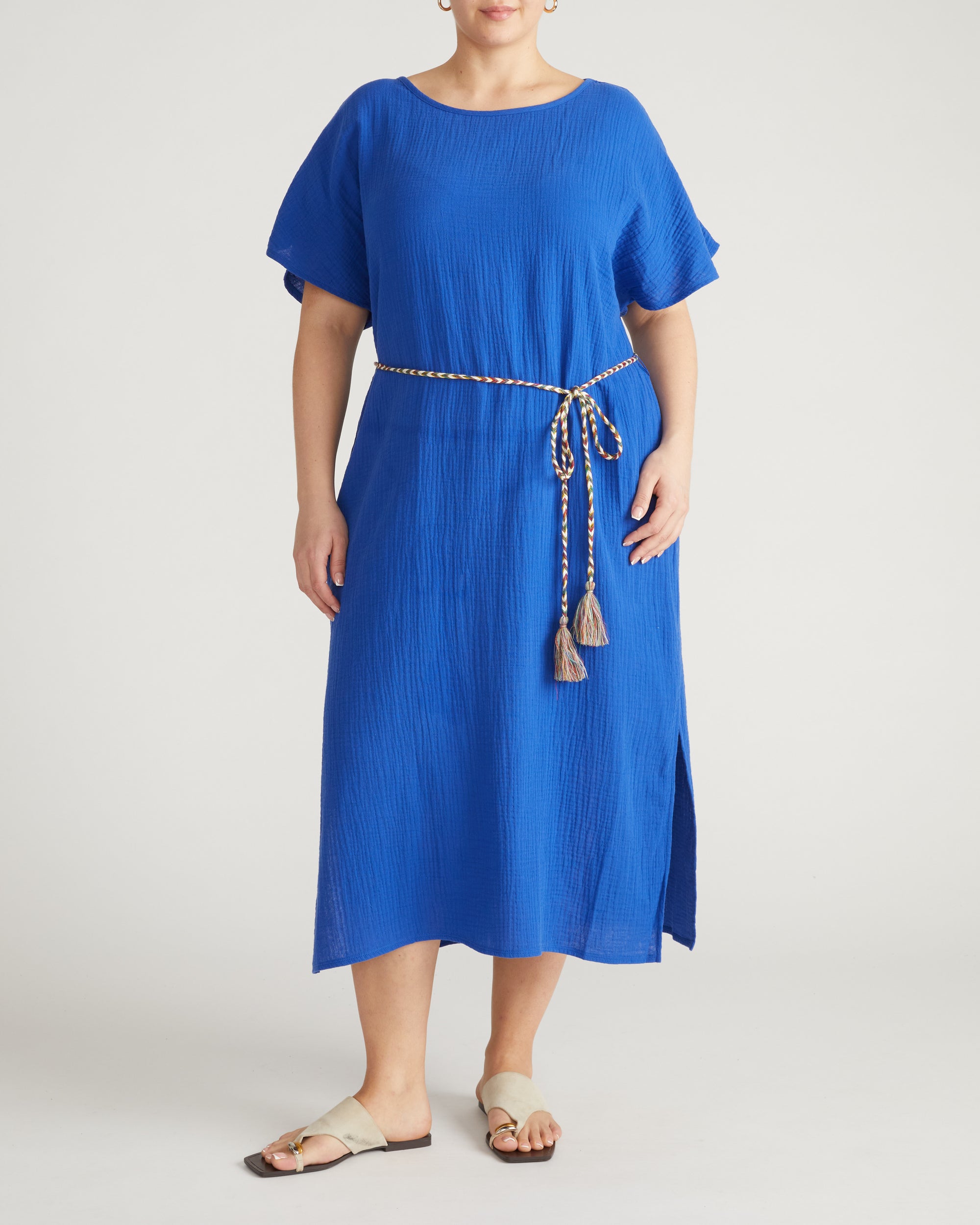 Luxe Cotton Gauze Beach Dress - Ultramarine | Plus Size & Straight Size Women's Fashion | Universal Standard