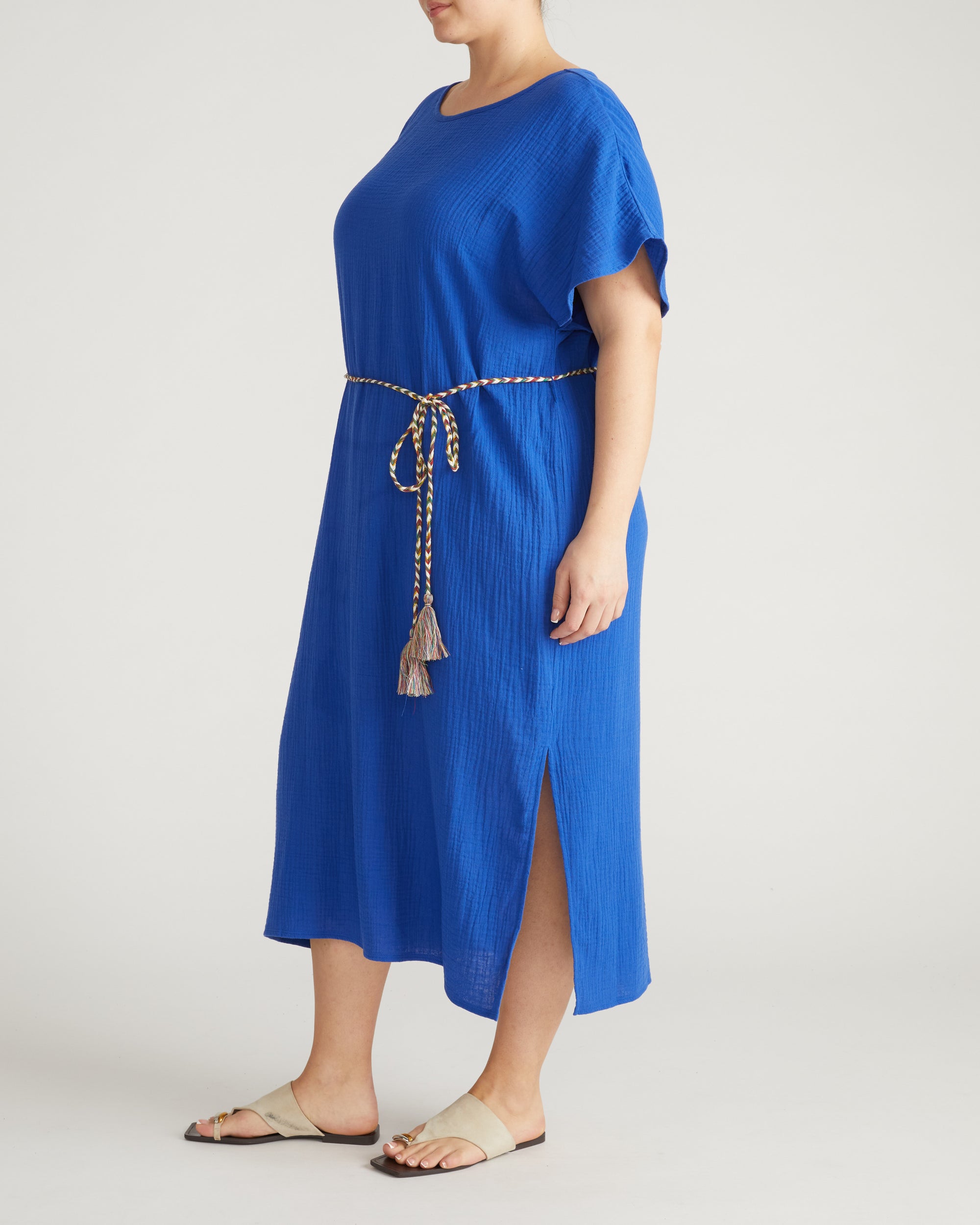 Luxe Cotton Gauze Beach Dress - Ultramarine | Plus Size & Straight Size Women's Fashion | Universal Standard