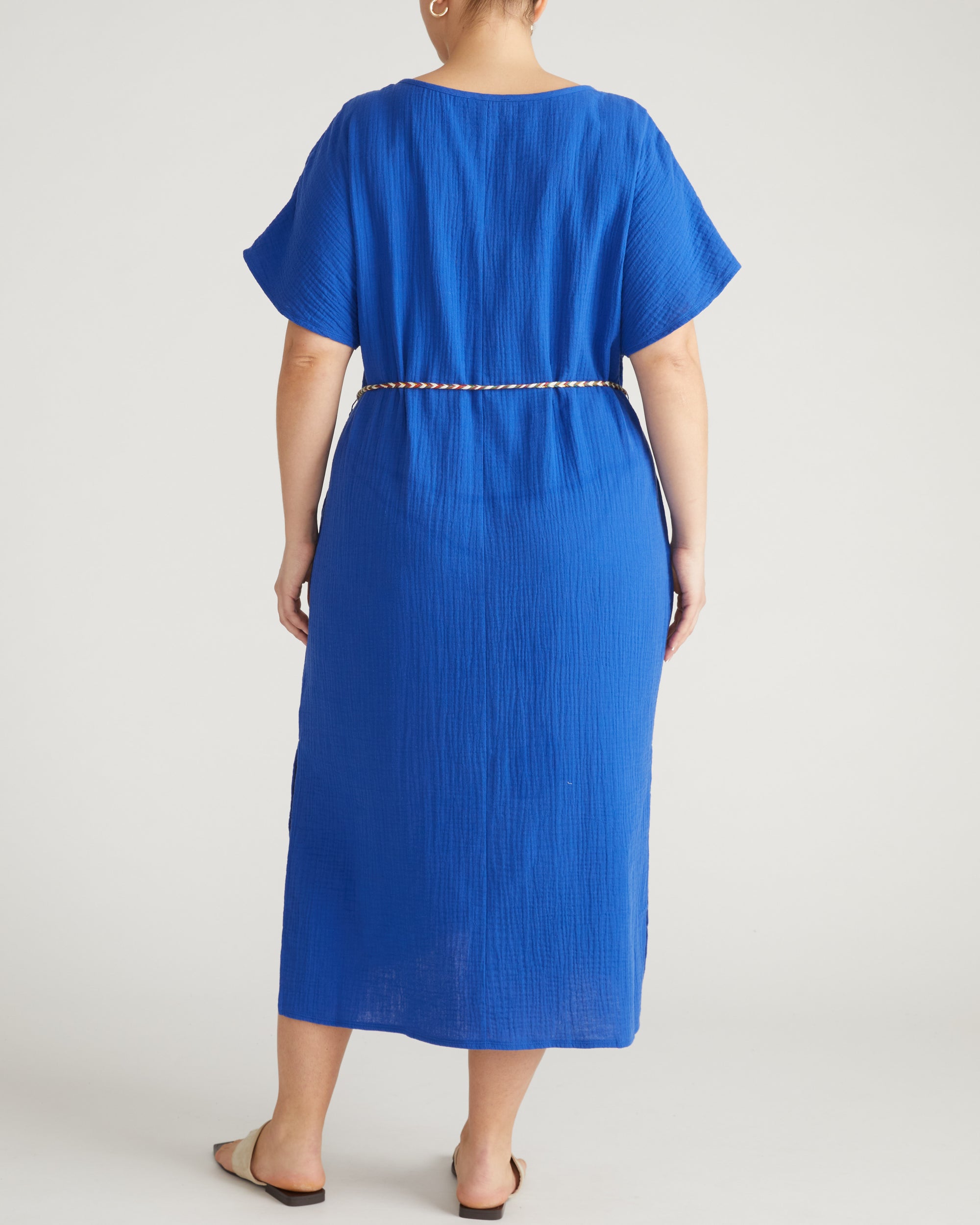 Luxe Cotton Gauze Beach Dress - Ultramarine | Plus Size & Straight Size Women's Fashion | Universal Standard