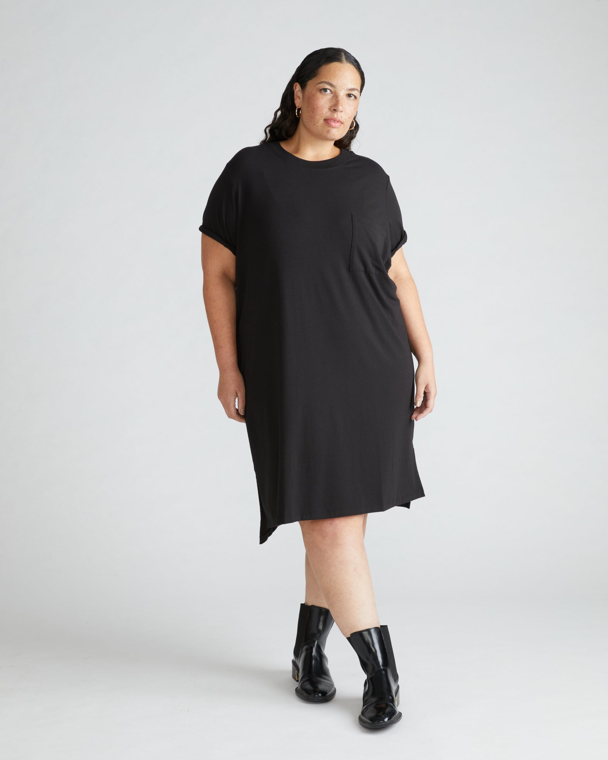 Garcon Tee Dress - / Black- SizeL - by Universal Standard Garcon Tee Dress - / Black- SizeL - by Universal Standard