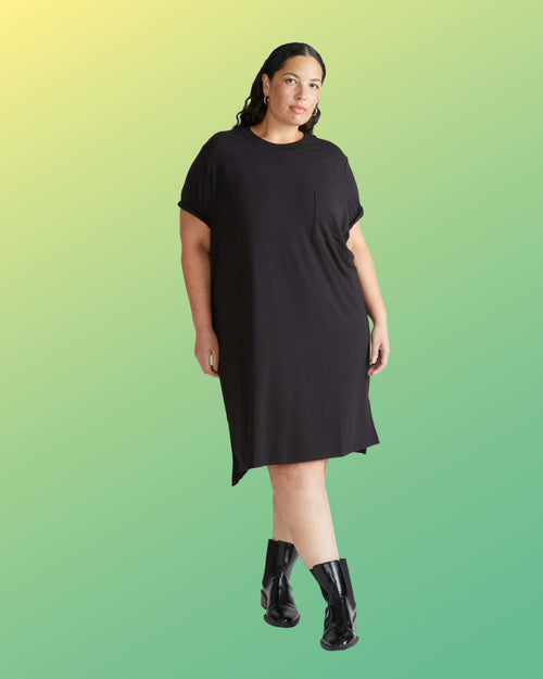 Garcon Tee Dress - Black | Plus Size & Straight Size Women's Fashion | Universal Standard