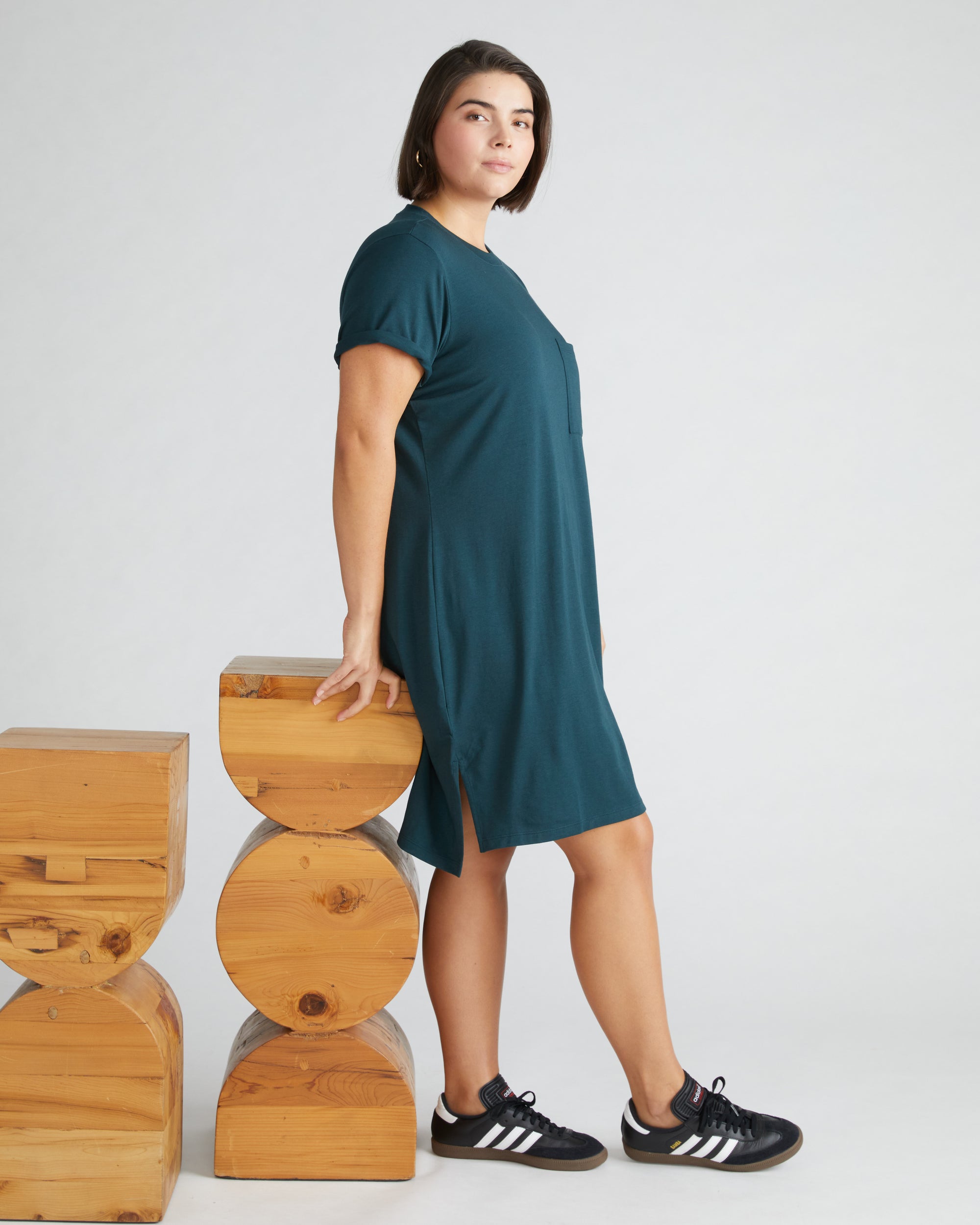 Garcon Tee Dress - Deep Sea | Plus Size & Straight Size Women's Fashion | Universal Standard