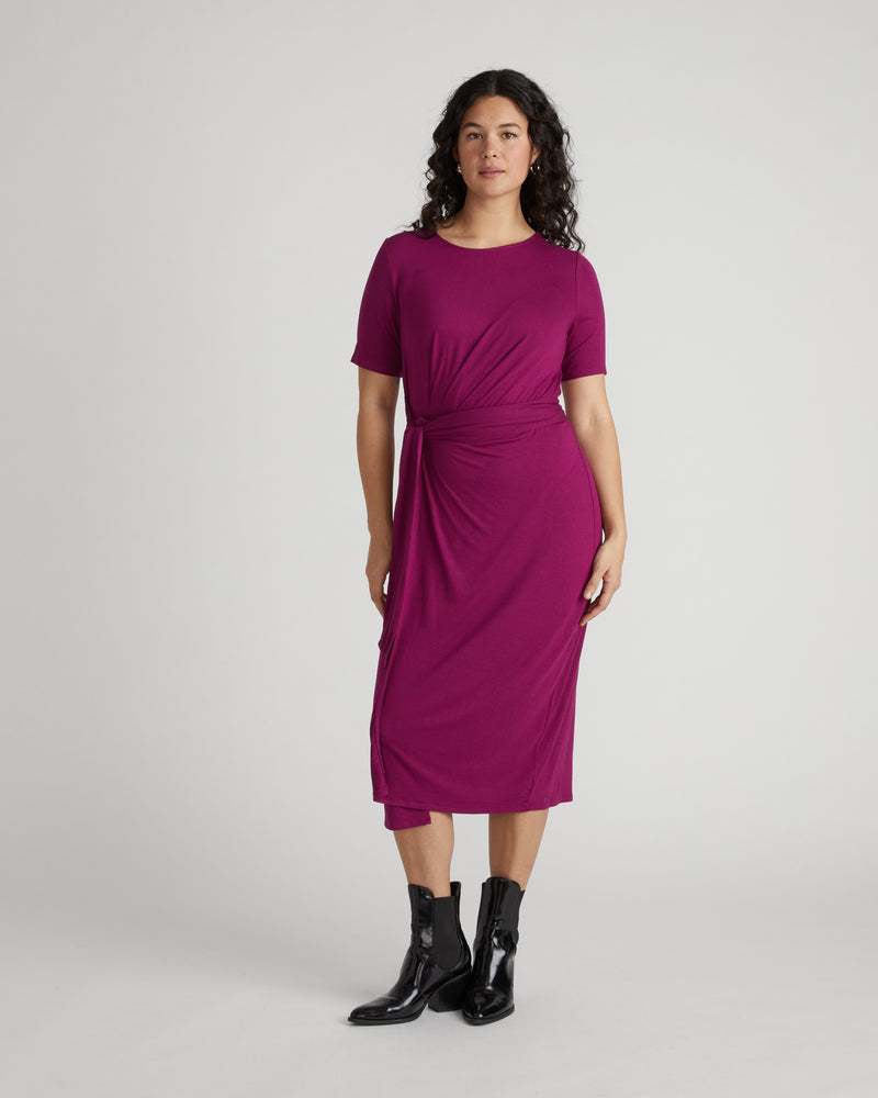 Delilah Liquid Jersey Dress - Rothko Purple