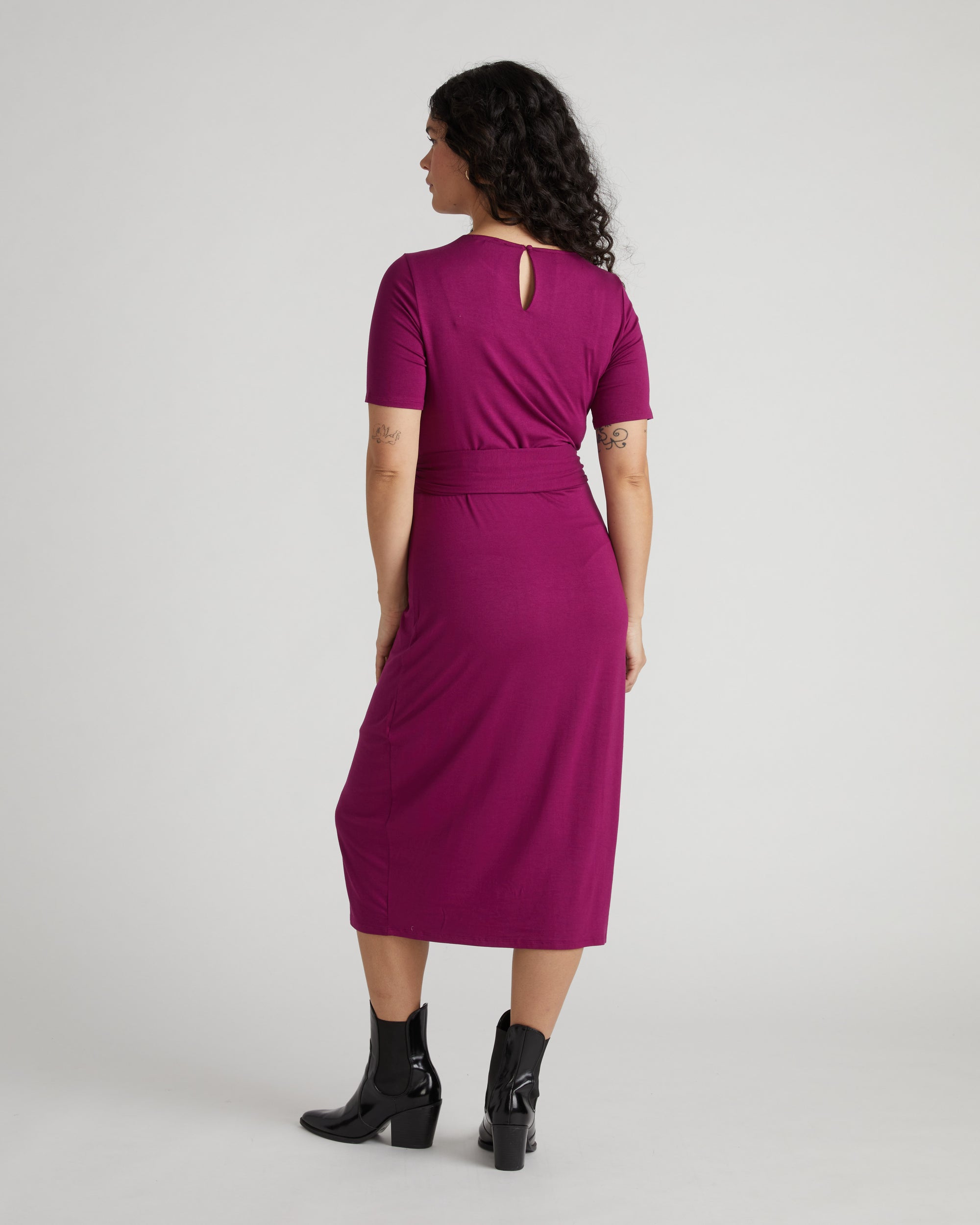Delilah Liquid Jersey Dress - Rothko Purple
