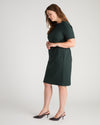 Envelope Neck Ponte Dress - Green Gemstone | Plus Size & Straight Size Women's Fashion | Universal Standard