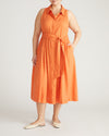Adelaide Linen Shirtdress - Italian Orange | Plus Size & Straight Size Women's Fashion | Universal Standard