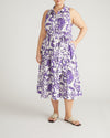 Adelaide Linen Shirtdress - Purple Majolica Print | Plus Size & Straight Size Women's Fashion | Universal Standard