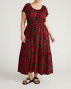 Kahlo Liquid Jersey Dress - Very Cherry Print | Plus Size & Straight Size Women's Fashion | Universal Standard