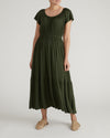 Kahlo Liquid Jersey Dress - Coratina Green | Plus Size & Straight Size Women's Fashion | Universal Standard