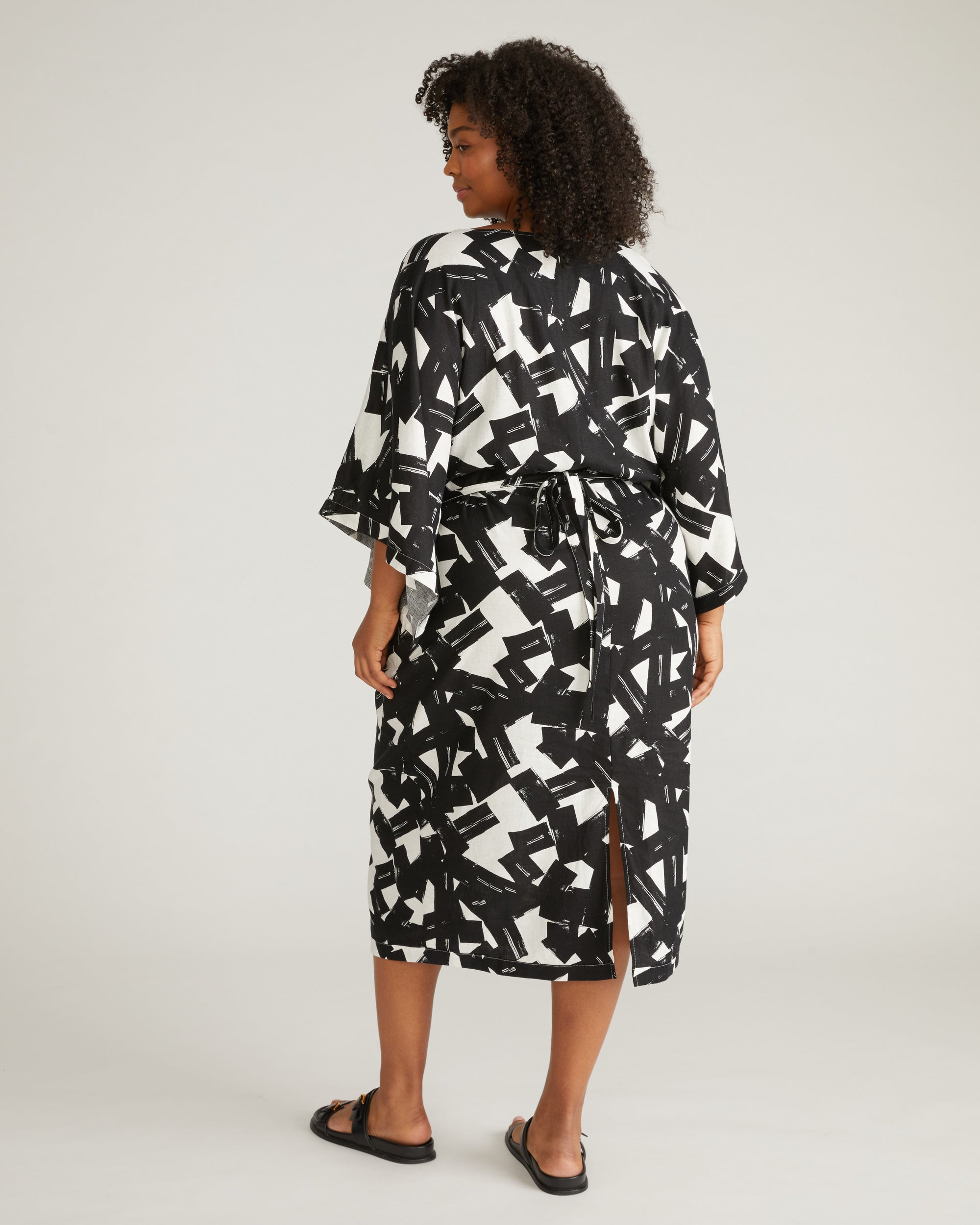 Lio Linen Dress - Santiago Print