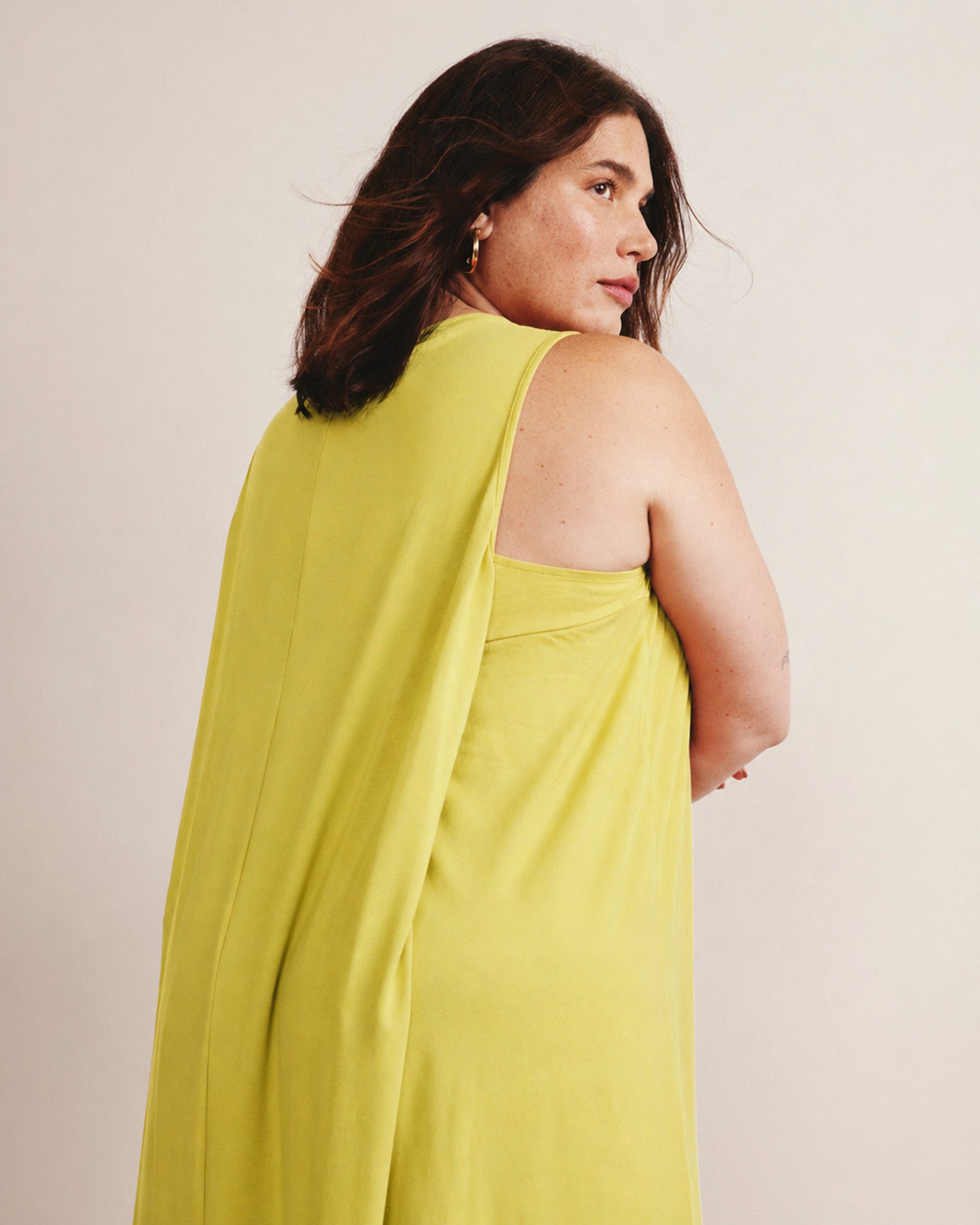 Pearl Divine Jersey Dress - Pomelo | Plus Size & Straight Size Women's Fashion | Universal Standard