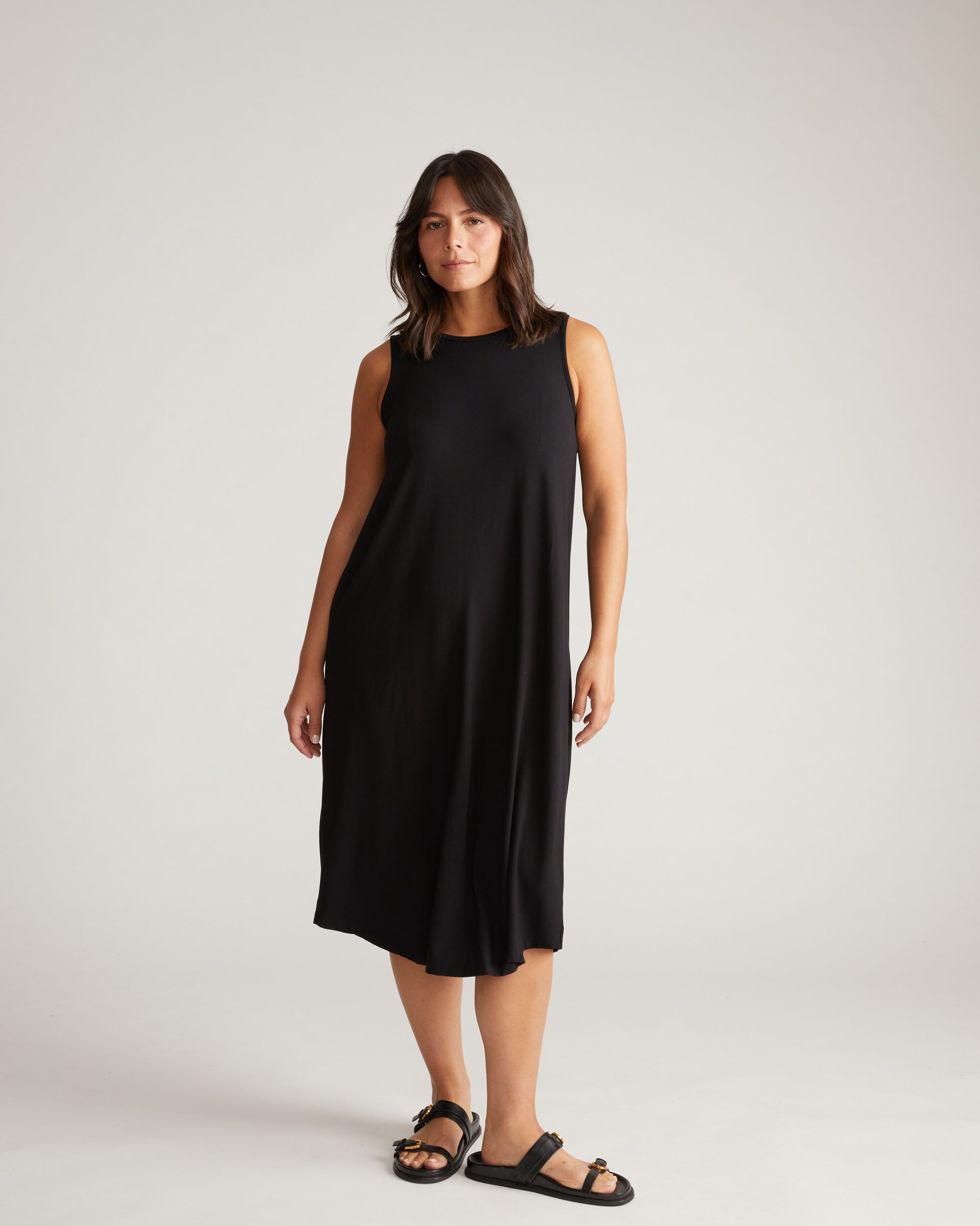 Pearl Divine Jersey Dress - Black | Plus Size & Straight Size Women's Fashion | Universal Standard