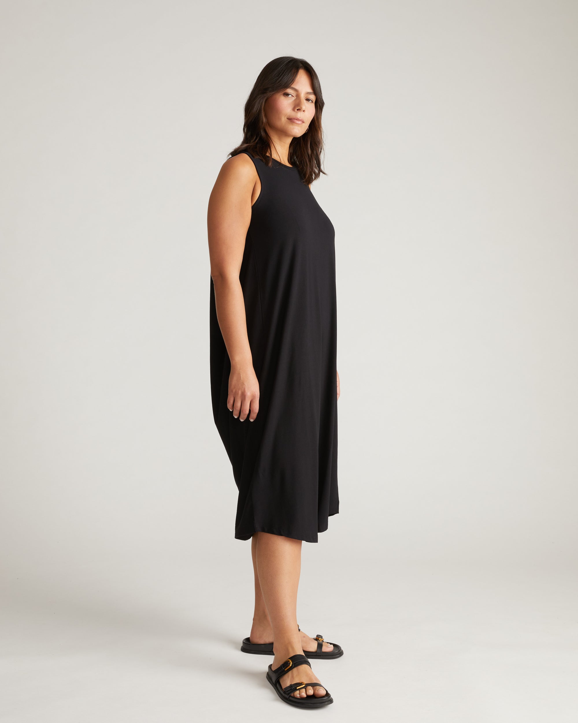 Pearl Divine Jersey Dress - Black | Plus Size & Straight Size Women's Fashion | Universal Standard