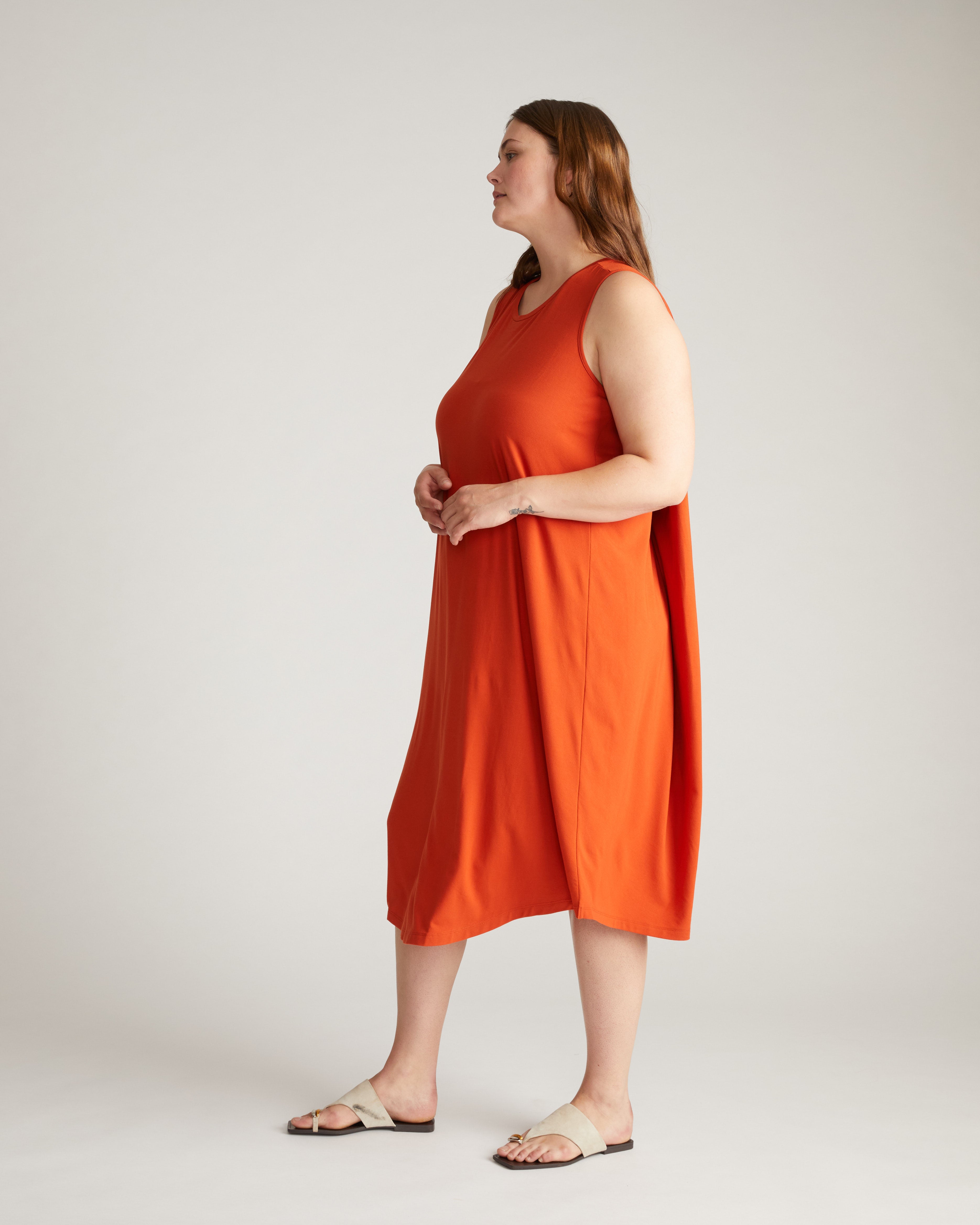 Pearl Divine Jersey Dress - Warm Russet – Universal Standard
