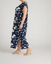 Kris Divine Jersey Kaftan - Navy Santiago Print | Plus Size & Straight Size Women's Fashion | Universal Standard