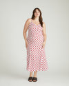 Amber Summer Slip Dress - Morningstar Print in Red
