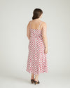 Amber Summer Slip Dress - Morningstar Print in Red