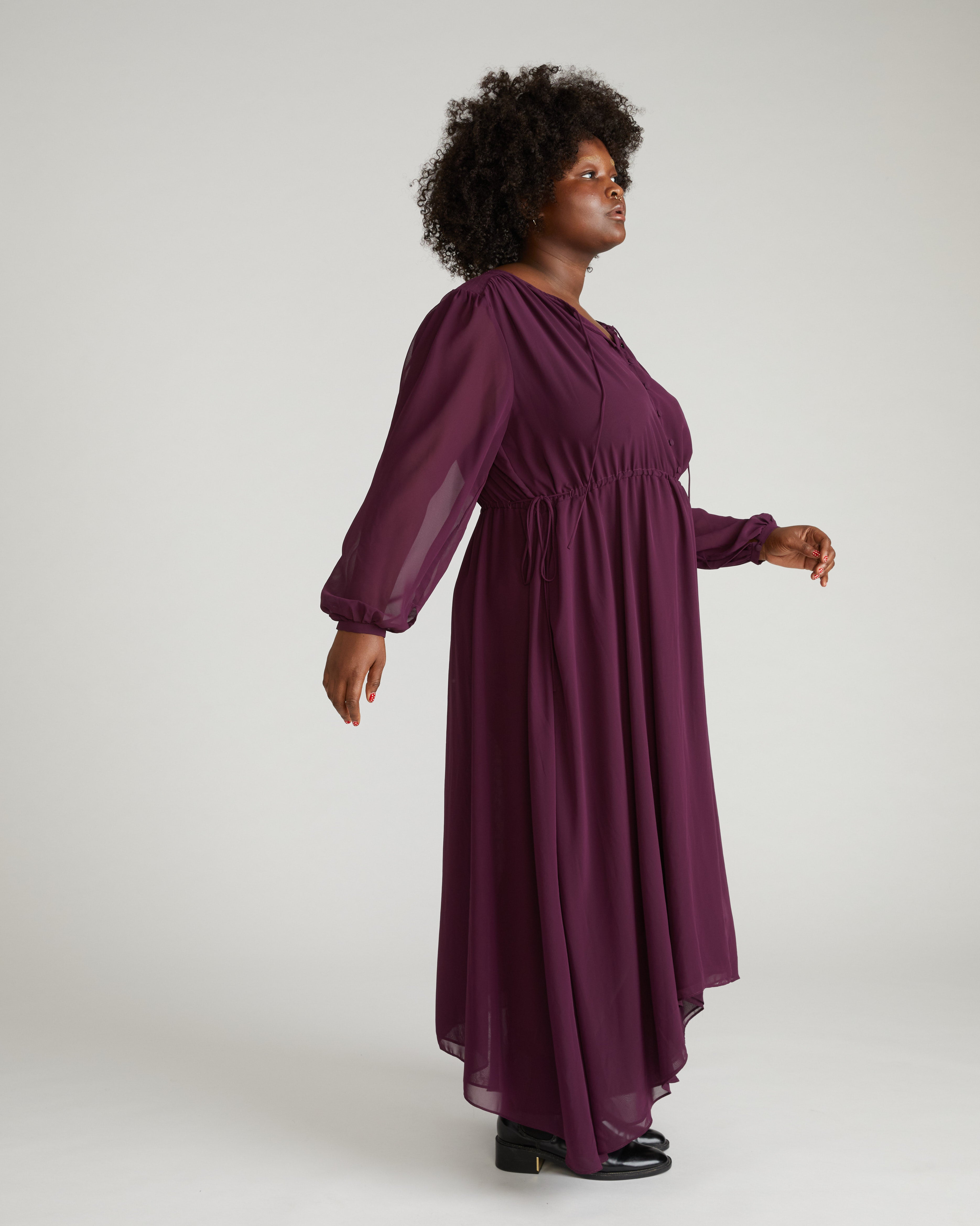 Karina Chiffon Dress - Gamay – Universal Standard