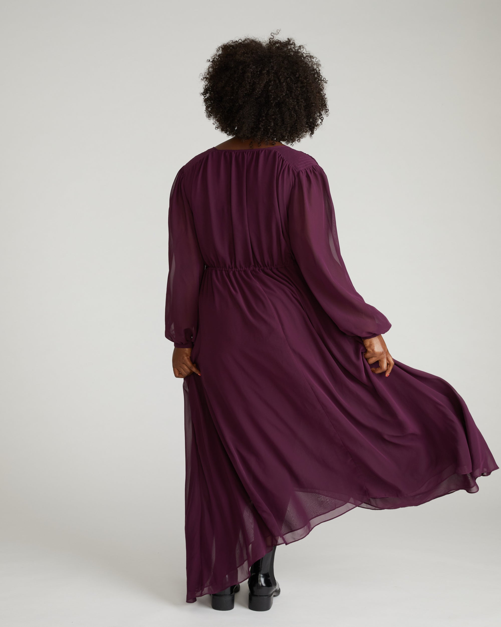 Karina Chiffon Dress - Gamay Universal Standard Karina Chiffon Dress - Gamay Universal Standard