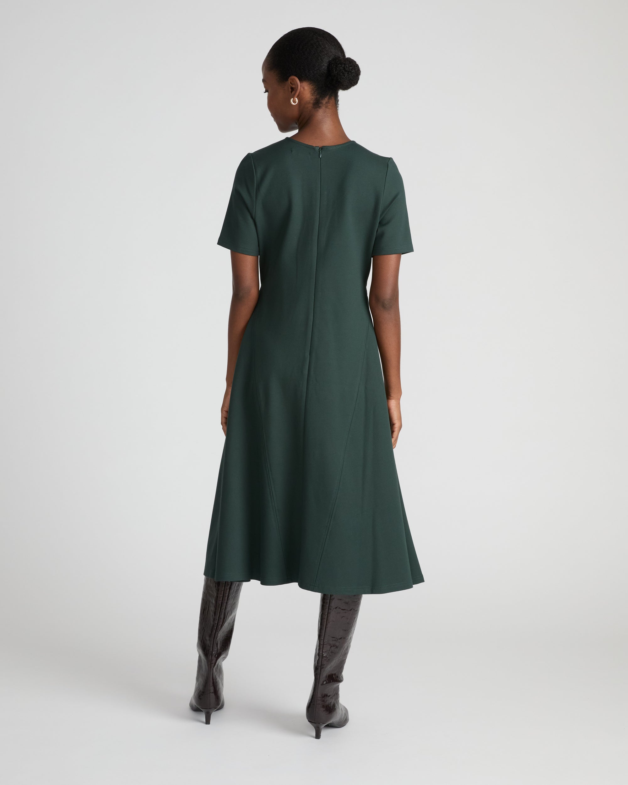 Saskia Ponte Dress - Green Gemstone | Plus Size & Straight Size Women's Fashion | Universal Standard
