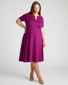 Saskia Ponte Dress - Plum Caspia | Plus Size & Straight Size Women's Fashion | Universal Standard