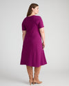 Saskia Ponte Dress - Plum Caspia | Plus Size & Straight Size Women's Fashion | Universal Standard