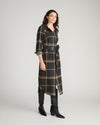 Morgan Belted Stretch Flannel Shirtdress - Mushroom Cap Plaid | Plus Size & Straight Size Women's Fashion | Universal Standard